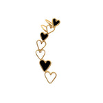 Load image into Gallery viewer, You&#39;re the Queen Punk Heart Ear Cuff
