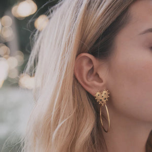 Punk Heart Hoop Earrings