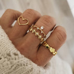 Load image into Gallery viewer, 4Pcs Queen and Love Ring Set
