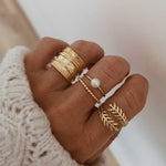 Load image into Gallery viewer, 4Pcs Boho Leaf Open Carved Ring Set
